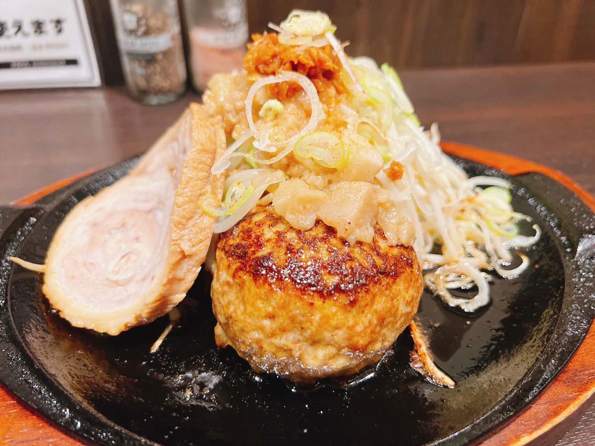 鉄板ぽて二郎ハンバーグ